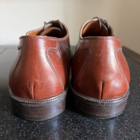 SALVATORE FERRAGAMO Brown Leather Cap Toe Oxford Shoes Men's Size 11.5 B Italy - Picture 4 of 16